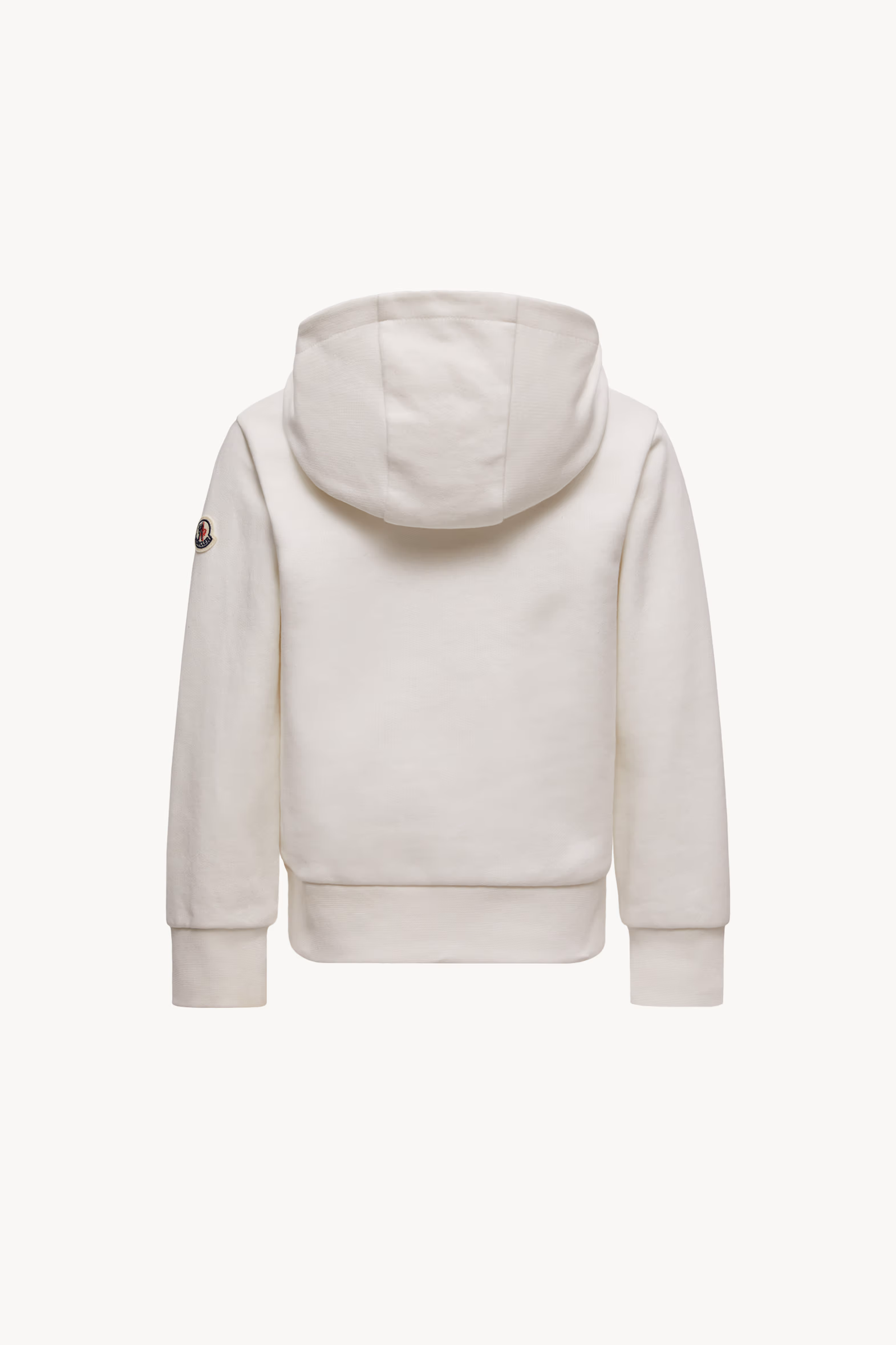 Logo Motif Cotton Hoodie Boy White Moncler 4